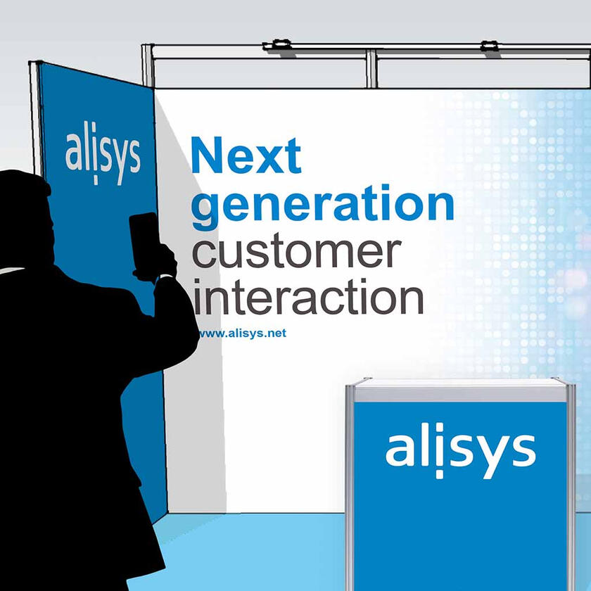 Alisys booth for Mobile World Congress