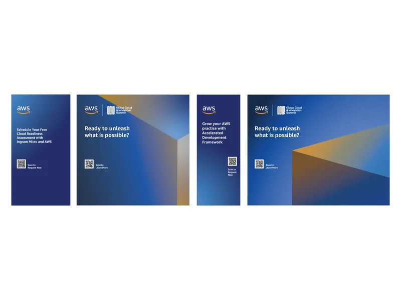 AWS at GCIS 2023 · fabric panels, print-ready