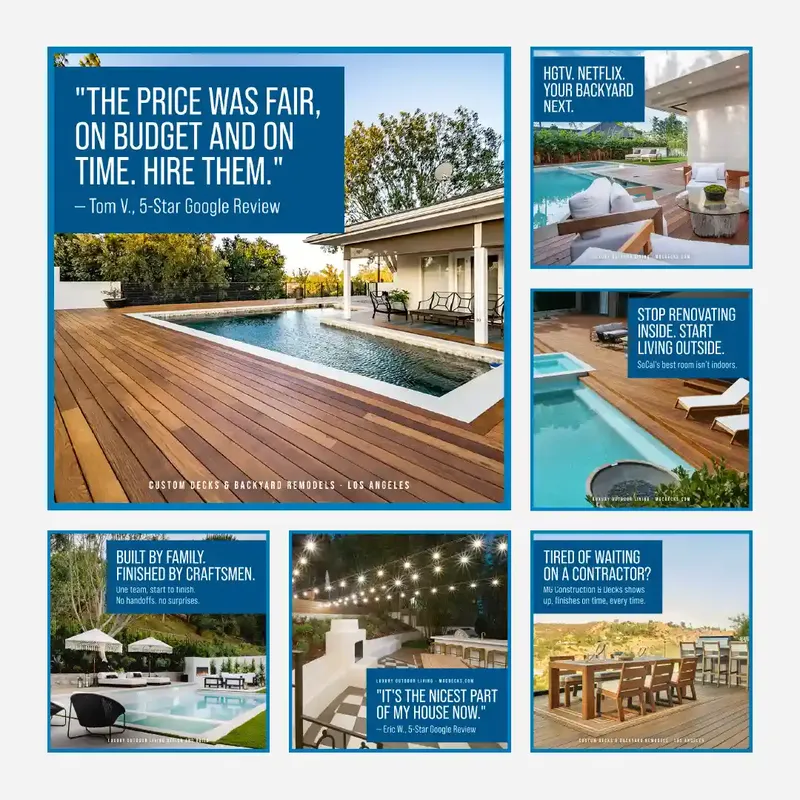 MG Construction static ad concepts