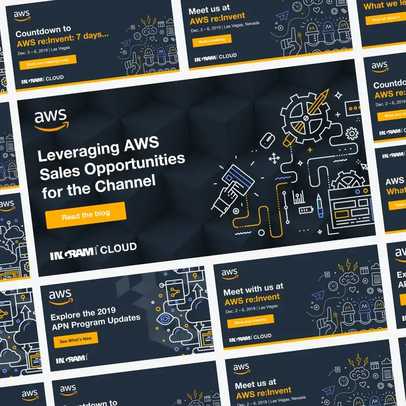 AWS · partner campaign banners